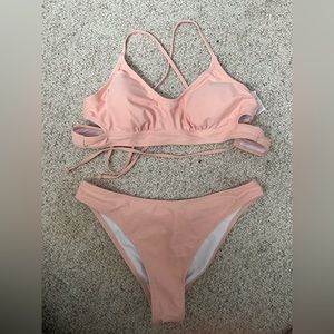 Cupshe pink bathing suit